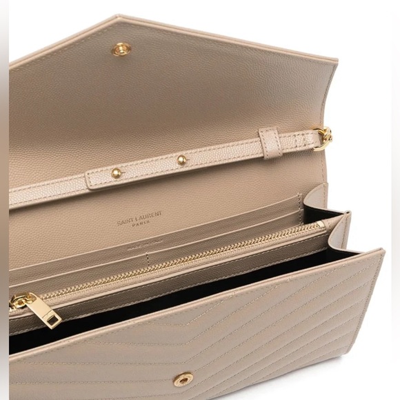 ❌❌SOLD! New Saint Laurent Monogram Cassandre Envelope Large Wallet on Chain - Picture 4 of 4